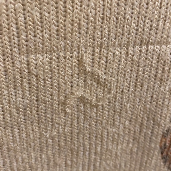 Leopard cactus sweater, cute cold shoulder / arm tie details! - Picture 4 of 7